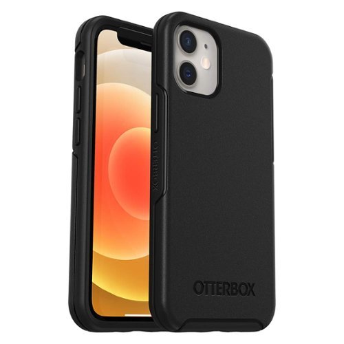 OtterBox - Symmetry Series Case - iPhone 12 mini - Black-Front_Standard 