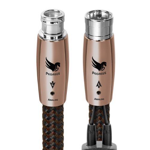 AudioQuest - Pegasus XLR > XLR 5' Analog Audio Interconnect Cable with XLR to XLR Connectors - Brown on Black