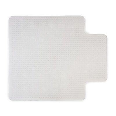 Staples - Carpet Chair Mat with Lip, 45" x 53'', Medium-Pile - Clear-Front_Standard 