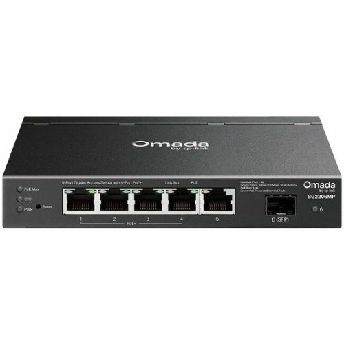 TP Link Omada Access 6 Port Gigabit Switch with 4 Port PoE+ 5