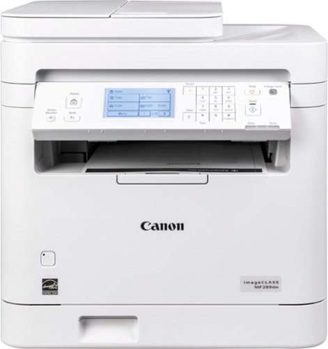 Canon - imageCLASS MF289dw Wireless Black-and-White All-In-One Laser Printer with Fax - White