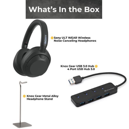 Sony WHULT900N/B ULT Noise Cancelling Headphones with Headphone