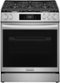 Frigidaire - Gallery 30 in. Wide 5 burners 6.0 Cu. Ft. Slide-In Gas Range with Stone-Baked Pizza and 15+ Ways to Cook - Stainless Steel-Front_Standard