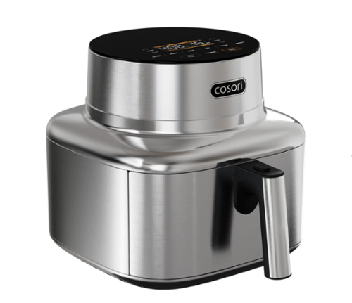 Cosori - ICONIC Single 6.0-Quart Smart Air Fryer - Silver-Front_Standard 