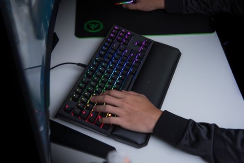 Razer BlackWidow Chroma V2 Tournament Edition TKL Wired Mechanical Green Switch Gaming Keyboard with RGB Chroma Backlighting - Black SHOP ONLINE