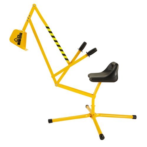 The Big Dig Sandbox Digger Excavator Crane with 360 Degree Rotation with Base-Front_Standard 