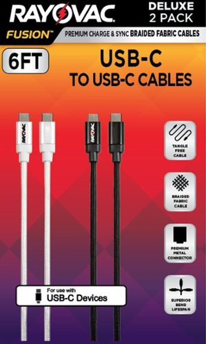 Rayovac - C TO C CABLES - black