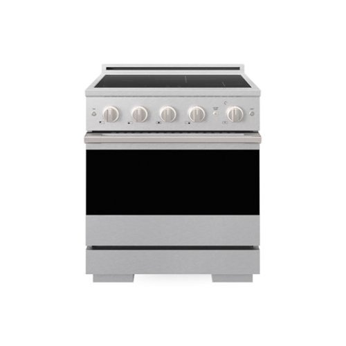 ZLINE - 30 in. 4.2 cu. ft. Marino Freestanding Induction Range with 4 Burners and Convection Oven - Satin Stainless Steel