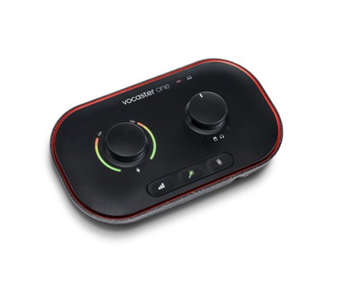 Focusrite Vocaster One Studio is the essential broadcast quality podcast kit for solo creators - Black WHERE TO BUY