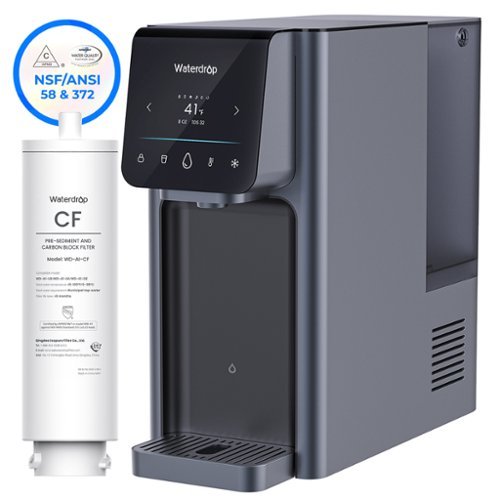 Waterdrop - A1 Countertop RO System Extra A1-CF Water Filter - Black-Front_Standard 