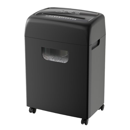GOODSILO - 18-Sheet High Security Paper Shredder, Level P-4 Heavy Duty Cross-Cut Shredder for Home Office - 5.28 Gallon Pullout Bin - Black-Front_Standard 