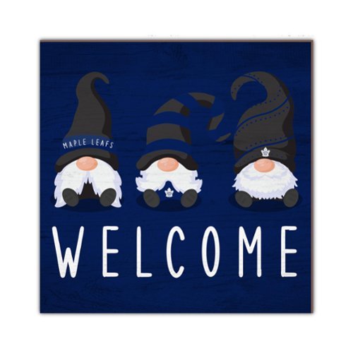 Fan Creations - Toronto Maple Leafs 10'' x 10'' Welcome Gnomes Sign - Multicolor-Front_Standard 