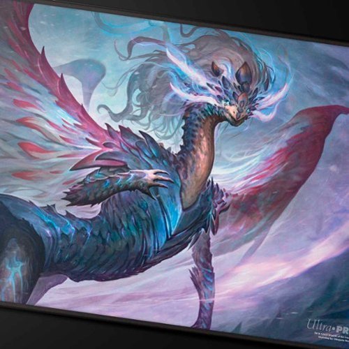 Ultra PRO Tarkir Dragonstorm Shiko, Paragon of the Way Black Stitched Playmat for Magic: The Gathering WORLDWIDE DELIVERY