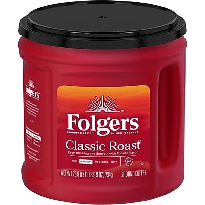 Folgers - Classic Roast Ground Coffee, Medium Roast, 25.9 oz-Front_Standard 