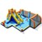 Costway - Giant Soccer-Themed Inflatable Water Slide Bouncer W/ Splash Pool Without Blower - Multicolor-Front_Standard