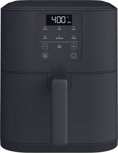 Bella - Fits-anywhere Kitchenware: 6-qt. Slim Air Fryer - Slate