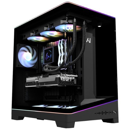 Andromeda Insights - Galaxy V4 Gaming PC, Radeon RX 9070 XT 16GB, Ryzen 7 9800X3D, 32GB DDR5, 2TB SSD - Black-Front_Standard 