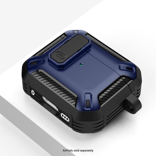 SaharaCase Raider Series Heavy-Duty Case for Apple AirPods 4 and AirPods 4 with Active Noise Cancellation - Midnight Blue SHOP ONLINE