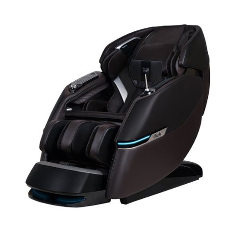 Osaki - Vivo AI Dual Mech™ 4D+2D Zero Gravity Massage Chair with Triple Arm Rollers - Brown-Front_Standard 