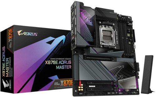 GIGABYTE X870 AORUS MASTER (Socket AM5) AMD X870 ATX DDR5 Wi-Fi 7 Motherboard - Black WORLDWIDE DELIVERY