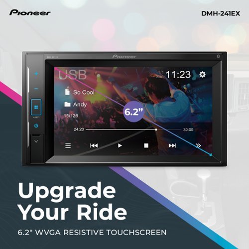 Pioneer 6.2 Bluetooth Digital Media (DM) Receiver - Black SHOP ONLINE