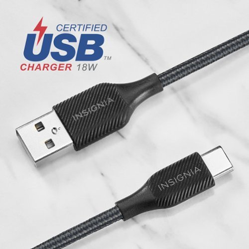 Insignia™ 4' USB-A to USB-C Charge-and-Sync Cable (2 Pack) - Charcoal WHERE TO BUY
