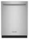 KitchenAid - 24" Top Control Built-In Tub Dishwasher with 3rd Rack, 360 Max Jets, 44 dBA - Stainless Steel-Front_Standard