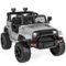 Best Choice Products - 12V Kids Ride On Truck Car w/ Parent Remote Control, Spring Suspension, LED Lights - Light Gray-Front_Standard