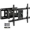 Perlesmith - Full Motion TV Wall Mount for 37"–86" TVs, up to 132 lbs - Black-Front_Standard