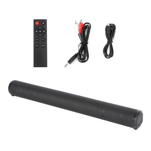 Topteng - BS-10 2.0 Channel Home Theater Soundbar with Wireless Subwoofer, 3D Surround & TWS Pairing - Black-Front_Standard 