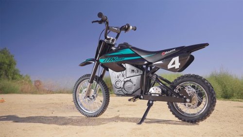 Razor - MX650 Dirt Rocket eBike w/ 10 miles Max Operating Range and 17 mph Max Speed - Black/Teal
