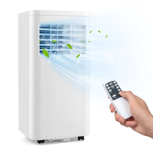 Costway 6000 BTU (10000 BTU ASHRAE) Portable Air Conditioner 3-in-1 AC Unit With Cool Dehum Fan Sleep Mode - White