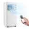 Costway - 6000 BTU Portable Air Conditioner Cools up to 250 sq.ft 3-in-1 AC Unit With Cool Dehum Fan Sleep Mode - White-Front_Standard