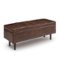 Simpli Home - Shay Mid Century Rectangular Storage Ottoman - Distressed Chestnut Brown-Front_Standard