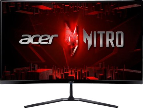 Acer - Acer- Nitro ED270R 27" VA ,LED Curved FHD 180Hz 1ms AMD FreeSync Premium (1x Display Port 1.2, 2 x HDMI 2.0) - Black