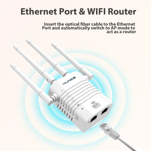 VILINICE Dual Band Wi Fi Extender with 1200 Megabits Per Second