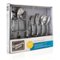 Gibson - Home South Bay 65 Piece Stainless Steel Flatware Service Set with Wire Caddy - Silver-Front_Standard