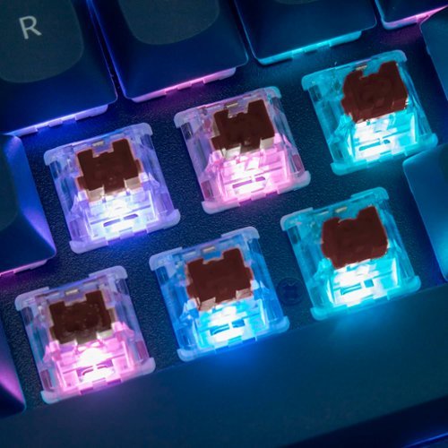 Keychron V1 75% Custom Wired RGB Mechanical Keyboard with Programmable QMK/VIA Hot-Swappable Brown Switch - Translucent Black WHERE TO BUY