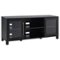 Hudson&Canal - Quincy TV Stand for Most TVs up to 65" - Black Grain-Angle_Standard