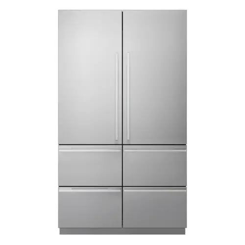 Front. SKS - 48-in Built-In French Door Refrigerator - Stainless Steel.