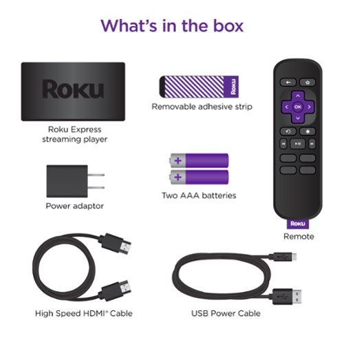 Roku Express (2019) HD Streaming Media Player with High Speed HDMI Cable and Simple Remote - Black BUY ONLINE