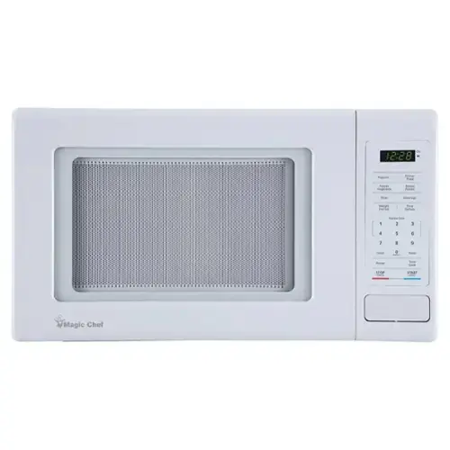 12:28  
Popcorn  
Dinner  
Frozen  
Baked  
Vegetables  
Pizza  
Beverage  
Weight  
Dine  
Express Cook  
1  
2  
3  
4  
5  
6  
7  
8  
9  
0  
Clock  
Timer  
Power  
Cook  
STOP  
START  
Magic Chef