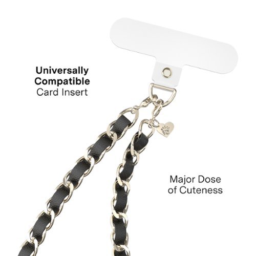 VELVET CAVIAR Phone Charm Wristlet - Black Leather HOW TO BUY