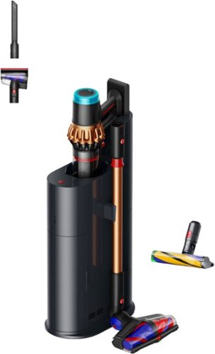 Dyson - V16 Piston Animal + Auto-Empty Dok Cordless Vacuum - Matched Black Body / Bright Copper Manifold