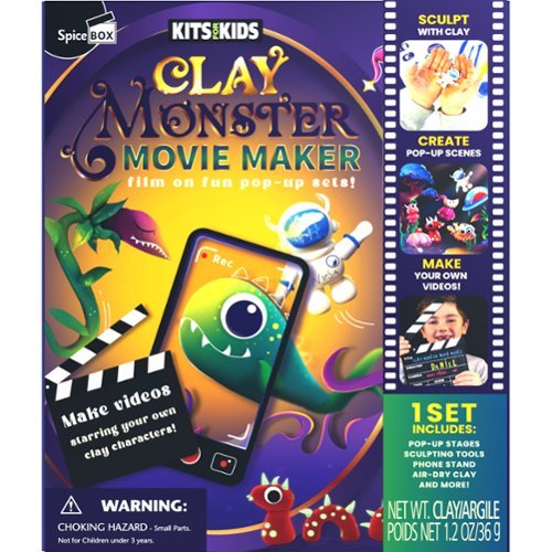 Spice Box Kits For Kids: Clay Monster Movie Maker GLOBAL SHIPPING
