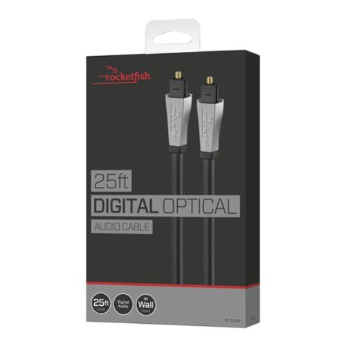 Rocketfish™ 25' Toslink Optical Audio Cable - Black WHERE TO BUY