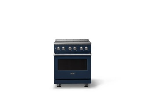 Viking - 30 in. Wide 4 Elements Pro 5 Series 4.7 Cu. Ft. Freestanding Electric Convection Range - Slate Blue