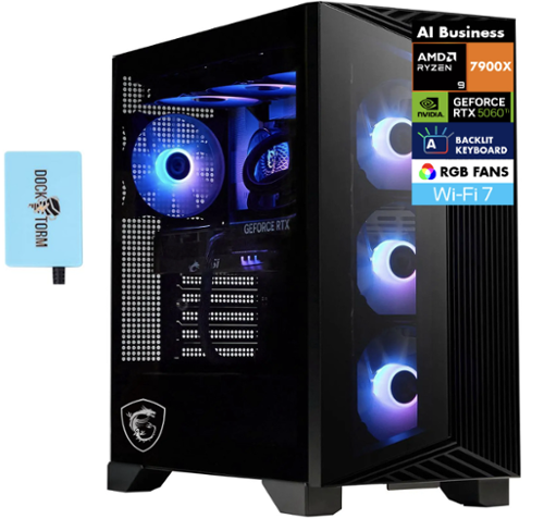 動作確認済み!MSIGeForceRTX4060VENTUS2X BLAC８ＧＢ MSI Aegis ZS2 Desktop PC (AMD Ryzen 9 7900X, 32GB DDR5, 1TB PCIe