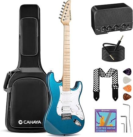 CAHAYA Electric Guitar Set Beginner 39in Starter Guitar Kit with