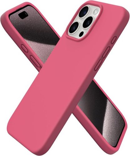 Ornarto - Compatible with iPhone 15 Pro Max Case 6.7", Slim Liquid Silicone Full Covered Protective Cover - Desert Rose-Front_Standard 